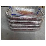 12 Foil 8 x 8" Cake Pans with Lids...