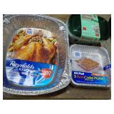 3 Foil Cake Pans, 1 Turkey Roasting...
