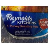 3 Foil Cake Pans, 1 Turkey Roasting...