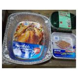 3 Foil Cake Pans, 1 Turkey Roasting...