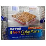 3 Foil Cake Pans, 1 Turkey Roasting...