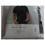 4 Classic Neck T-shirts size Large...