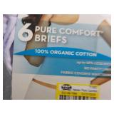 6 Hanes Briefs size 9...