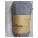 Twin XL 4 piece Grey Sheet Set...