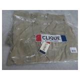 2 Clique Tan Work Shirts size 1XL...