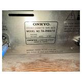 Onkyo TX-830 Tuner Amplifier & TA-RW470 Cassette Deck (Deck A/B) Vintage Hi-Fi System