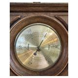Springfield Weather Station - Thermometer, Barometer & Humidity in Wood Frame