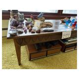 Wooden Console Table with 4 Drawers - 48 in W x 19 in D x 14 in H - table only contents not inc