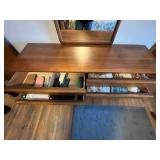 Lane Dresser With Mirror - 6-Drawer Walnut Finish (Altavista, VA) - contents not inc