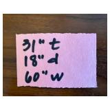 Lane Dresser With Mirror - 6-Drawer Walnut Finish (Altavista, VA) - contents not inc