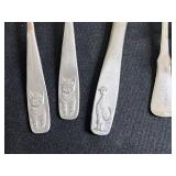 Stainless Flatware Set 8-Piece with Animal Motif Handles The Netherlands Mark