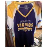 Minnesota Vikings Jersey Majestic XL; Assorted Tops & Hats & Charter Club MicroLux Bedding