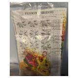 Crafts Lot Inc Cross-Stitch Kit, Yarn Needles, Sewing Kit, VTG Portable Clock & More