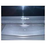 Insignia 32-Inch LCD TV with Sony DVD Player on Wood Stand