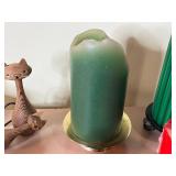 Misc VTG Decor Lot of Candles & Airguide Temperature & Humidity Dial Clock - Vintage Square Instrument