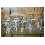 Champagne Coupe Glasses - Clear Stemware, Assorted