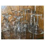 Wine Glasses & Glass Pitcher - Clear Stemware