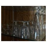 Clear Glass Stemware Set - Wine Glasses & Champagne Flutes, Assorted Sizes