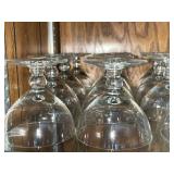 Clear Glass Stemware Set - Wine Glasses & Champagne Flutes, Assorted Sizes