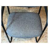 Office Chair - Gray Fabric, Black Cantilever Frame