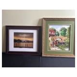 Destin Bradwell The Great Cross Saint Augustine - Framed Photo & Framed Landscape Needlepoint