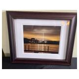 Destin Bradwell The Great Cross Saint Augustine - Framed Photo & Framed Landscape Needlepoint