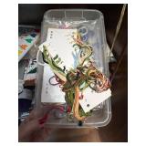 Deborah Lambein Counted Cross Stitch Kit & Darice Floss Organizer Assorted Craft Supplies