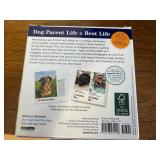Dog-Themed Gift Bundle w Metal Black Dog Figurine, Marley & Me, Aunty Acid Calendars, 365 DOGS Calendar, Good Humor Jokes, Tote Bag