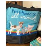 Dog-Themed Gift Bundle w Metal Black Dog Figurine, Marley & Me, Aunty Acid Calendars, 365 DOGS Calendar, Good Humor Jokes, Tote Bag