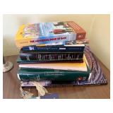 Decorative Glass Candle Holders & Books - Home Decor Lot