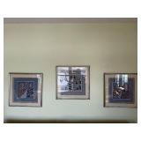 Needlepoint Art Panels - Framed Animal Scenes