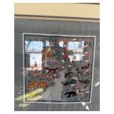 Needlepoint Art Panels - Framed Animal Scenes