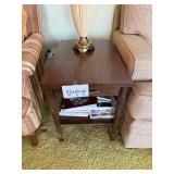 End Table With Drawer - Wood 22 x 18 x 22 in