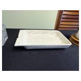 Mantel Clock World Time Dial - Crystal Inkwell - Ceramic Ash Tray - Pillar Candle