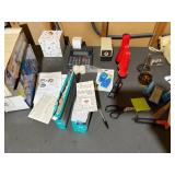 Grey Metal Workbench Desk 31x60x34 HWD with 6-Drawer Pedestals Inc Contents