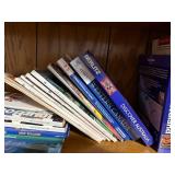 Vintage Toy Trains and Travel Guides Collection - Wooden Trains, Carriages, Books - Bookcase Not Inc