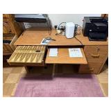 Woodgrain Desk 59W x 24D x 29H - Desk Only