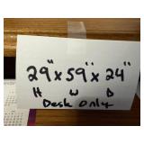 Woodgrain Desk 59W x 24D x 29H - Desk Only