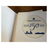 Holland America Line Memorabilia Set: 150 Years Coasters w CoAs, Parrot Statue, Old Dutch Tin