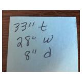 Wooden Bookcase with Assorted Vintage Hardcover & Paperback Books