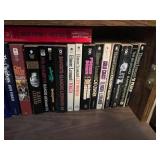 Oak Wood 4-Door Bookcase Cabinet with Locking Doors & Tons of Books Inc!