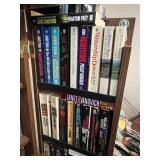 Oak Wood 4-Door Bookcase Cabinet with Locking Doors & Tons of Books Inc!