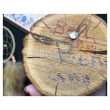 Boomerang, Stained Glass Flower Panel - Blue Tulip Wall Art with Dreamcatcher & Butterfly Tile