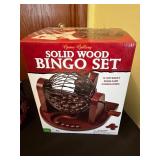 Solid Wood Bingo Set - Yahtzee Board Game - Card Shuffler (2 Decks) - Bicycle Cards (Standard)