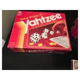 Solid Wood Bingo Set - Yahtzee Board Game - Card Shuffler (2 Decks) - Bicycle Cards (Standard)