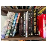 Assorted Mystery & Thriller Books on Shelf - Vintage & Modern Titles