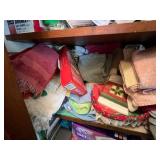 Assorted Towels & Cleaning Supplies - Cabinet Stock