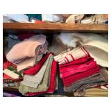 Assorted Towels & Cleaning Supplies - Cabinet Stock