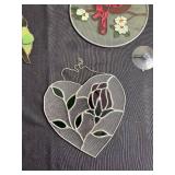 Jan Boon Snail Study Framed Print & 3 Stained Glass Plastic Ornaments