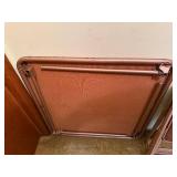 Folding Chairs & Table Set - Vintage Mauve Pink, Metal Frames